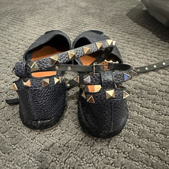 Valentino Rockstud Leather Espadrilles - Picture 4 of 6